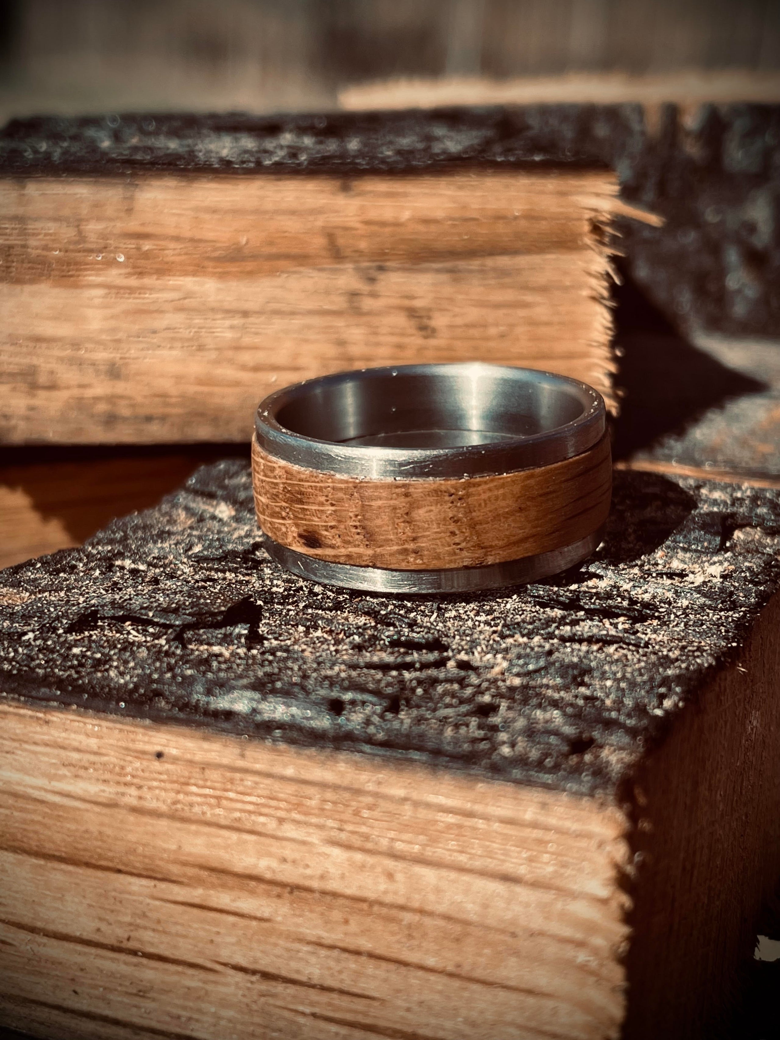 The Skipper” ✓Kentucky Bourbon Barrel Ring™✓With Fishing Line